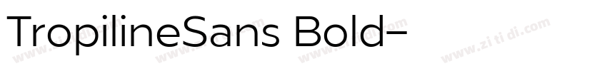 TropilineSans Bold字体转换 TropilineSans Bold字体转换